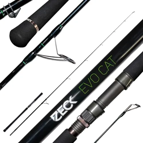 Zeck Evo Cat Spin 2,60m 20-120g Wels-Spinnrute - Angelruten für das Welsangeln, leicht und dennoch extrem belastbar, ideal für präzise Würfe und starke Fänge.