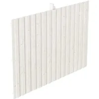 Carport-Rückwand SKANHOLZ, weiß, B:341cm H:220cm - Außenanbau mit Blickschutz und Windschutz, aus stabiler Deckelschalung für erhöhte Stabilität, gefertigt aus hochwertiger nordischer Fichte, inklusive H-Pfostenanker.