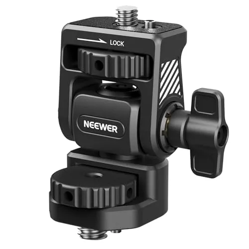 NEEWER Kamera Feldmonitor Halterung, 360°Schwenkbar, 180° Neigbar, Verstellbar mit 1/4