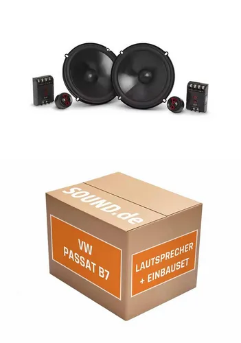 JUST SOUND best choice for caraudio Lautsprecher Boxen Einbauset JBL Stage3 607CF VW Passat B7 Auto-Lautsprecher (50 W, 16 cm)