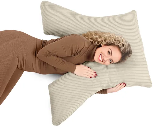 Amilian Schlafkissen XXL in beige von Amilian