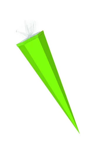 Livepac Office Schultüte Bastel Schultüte / Länge: 50cm / eckig / Farbe: hellgrün