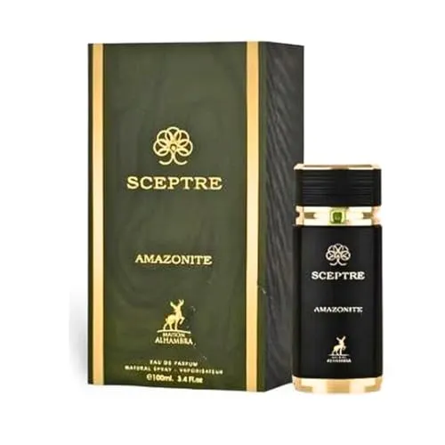 Maison Alhambra Zepter Amazonit EDP 100ml - Eau de Parfum mit einzigartigem, holzig-würzigem Duft, ideal für besondere Anlässe und um Ihre Weiblichkeit zu unterstreichen. Ein unvergesslicher Eindruck garantiert!