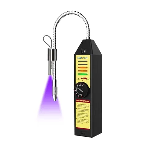 Elitech WJL-6000UV Kältemittel-Leckdetektor - Gasmelder für Klimaanlagen mit hochsensitiver UV-Lampe und schneller Reaktion, ideal für präzise Leckortung von R22, R134A, R410A und mehr.