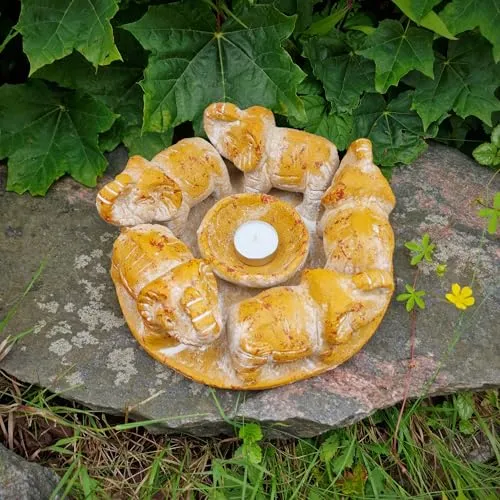 Kerzenständer Gelb von Budawi