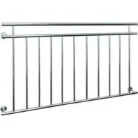 Edelstahl Französischer Balkon Fenstergitter Geländer 156 x 90 cm