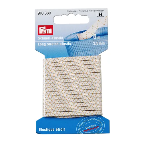Prym Schmal-Elastic weiß 5 m 3,5 mm