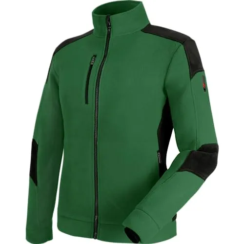WÜRTH MODYF Fleecejacke Cetus – Atmungsaktives Arbeitsfleece – perfekt für Handwerk, Werkstatt, Arbeiten im Freien, grün, Größe XL
