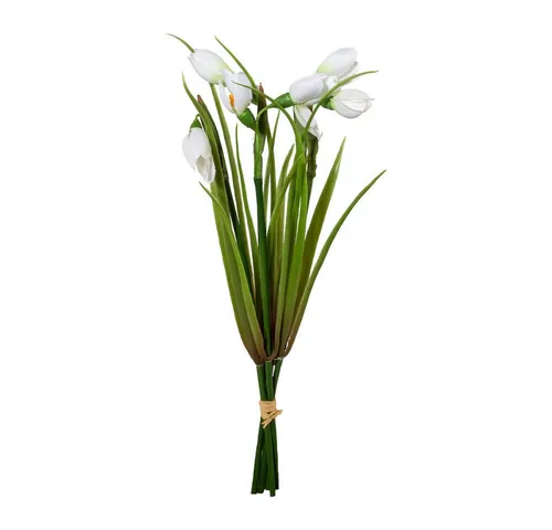 Kunstblume Kunstblume SCHNEEGLÖCKCHEN BUND 30cm. Bund mit 5 Frühlingsblumen., Gasper