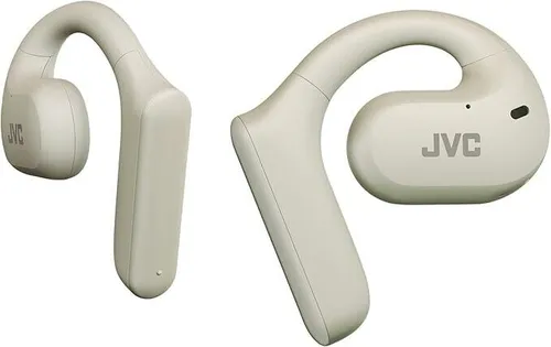 JVC Nearphones HA-NP35T-W - True Wireless Earbuds mit Open Ear Design, IPX4, 17 Std. Laufzeit und Mikrofon-Muting für hohen Tragekomfort und klare Verständigung
