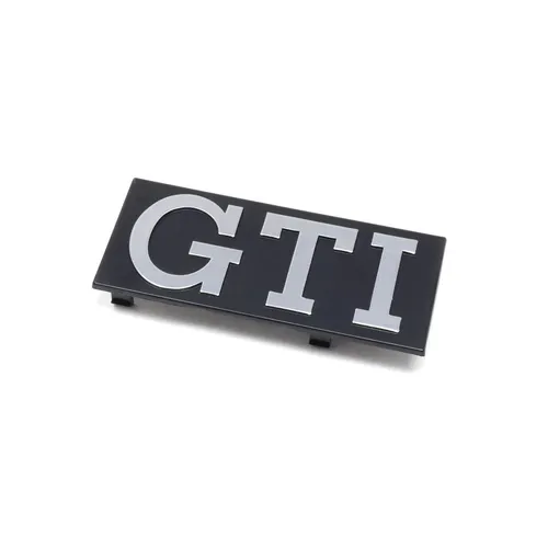 Original VW Golf 1 GTI Kühlergrill Emblem - Fahrradträger, hochwertiges Originalteil von Volkswagen, verleiht Ihrem Fahrzeug ein sportliches Aussehen mit stilvollem Schwarz/Chrom-Design.