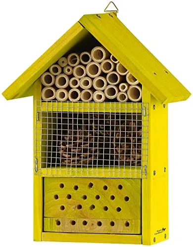 Royal Gardineer Bienenhaus: Insektenhotel-Bausatz, Nisthilfe und Schutz für Nützlinge, extra-tief (Insektenhotel Bausatz groß, Set, Schmetterling)