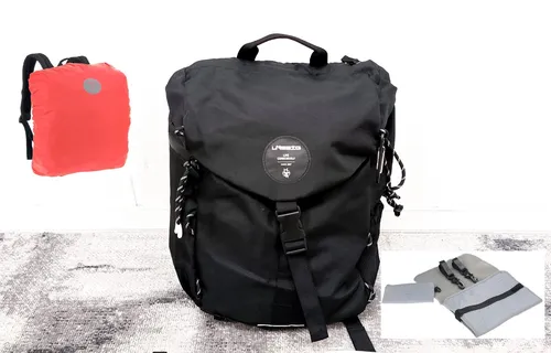 Lässig Green Label Outdoor Backpack Black - Vielseitiger Wickelrucksack für aktive Familien - Wickeltaschen - Funktionalität trifft auf Wanderrucksack-Design. Aus strapazierfähigem, wasserabweisendem Material und mit praktischer Ausstattung für Abenteuer und Alltag.