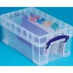 RU Aufbewahrungsbox 5CXL transp. 5l 340x200x150mm in weiß von Really Useful Products