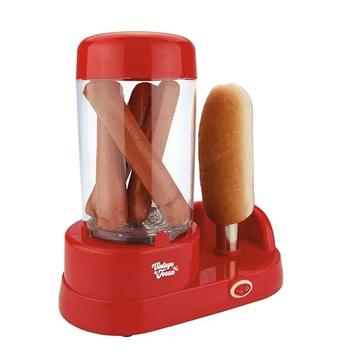 JOCCA Hot Dog Maker – 350W Edelstahl-Maschine für 6 Würstchen