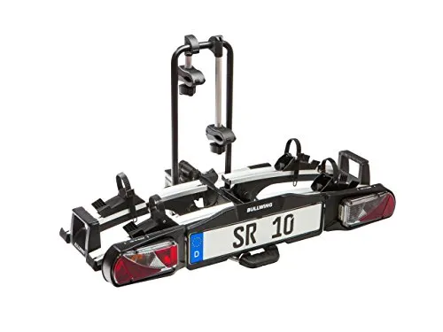 Bullwing SR10 - Heckträger für 2 Fahrräder, klappbar mit großem Abklappwinkel und Anhängerkupplung