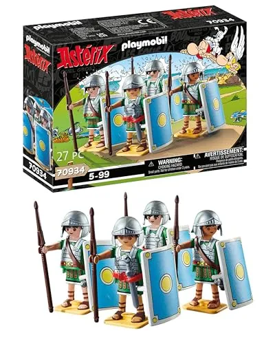 PLAYMOBIL Asterix 70934 Römertrupp - 27-teiliges Spielset mit 4 römischen Legionären, ideal für kreative Rollenspiele ab 5 Jahren und fördert Fantasie und Motorik