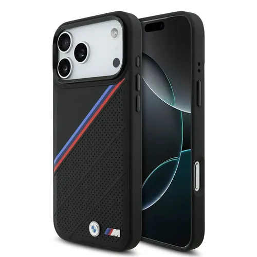 BMW M Tricolor Metal Logo Handyhülle für iPhone 17 Pro Max mit MagSafe - Elegante Handyhülle für iPhone 17 Pro Max mit BMW M Tricolor Metal Logo. Schützt vor Stößen und Kratzern und unterstützt MagSafe Zubehör für kabelloses Laden. Ideal für Auto-Enthusiasten!