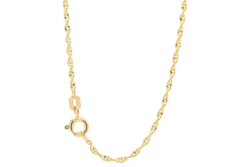 HOPLO Goldkette Goldkette Singapurkette Halskette Breite 1,9 mm 38 cm 333-8 Karat Gold, Made in Germany