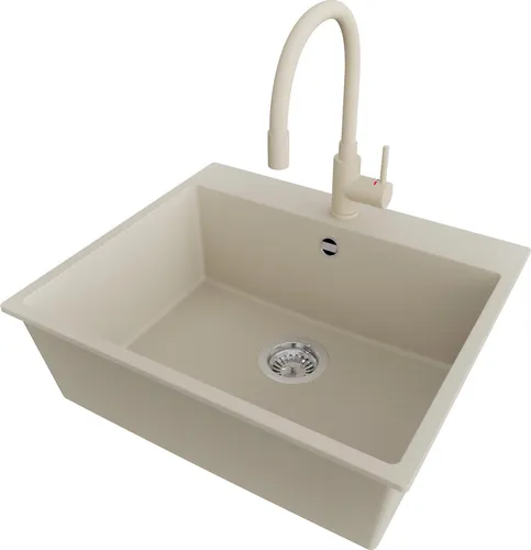 PRIMAGRAN Granitspüle Beige 58x50cm in beige von PrimaGran