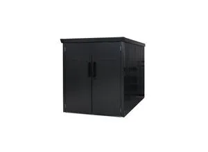 Westmann Fahrradgarage Velos 1 - Metall Fahrradgarage in Schwarz, 133x222x151 cm. Zeitloses Design mit zuverlässigem Schutz vor Witterung und Diebstahl — ideal für sicheren Stauraum!