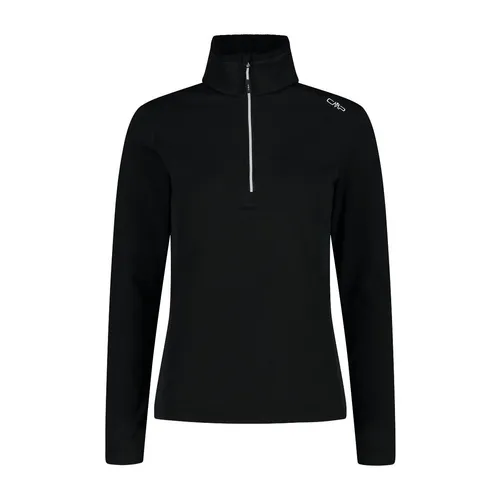 CMP Woman Sweat nero-ice (83UH) 48 - Funktionale Damen Funktionsjacke mit Stehkragen und Reißverschluss, aus innovativem Grid-Tech-Gewebe für optimale Wärme und Bewegungsfreiheit, ideal für Skifahren und Alltag.