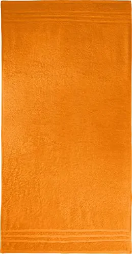 REDBEST Duschtuch New York orange Größe 70x140 cm - leichte, weiche Qualität, saugstark, sehr strapazierfähig, 100% Baumwolle