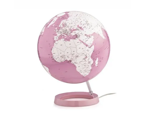 Räthgloben Atmosphere Light & Colour Globus in Rosa - Eleganter Globus mit stimmungsvollem Licht und Farbwechsel. Ideal für dekorative Akzente in jedem Raum. Durchmesser 30 cm, leicht und modern im Design.