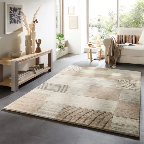 Luxus Naturteppich Nakarta 60 x 90 cm aus 100% Schurwolle von Theko