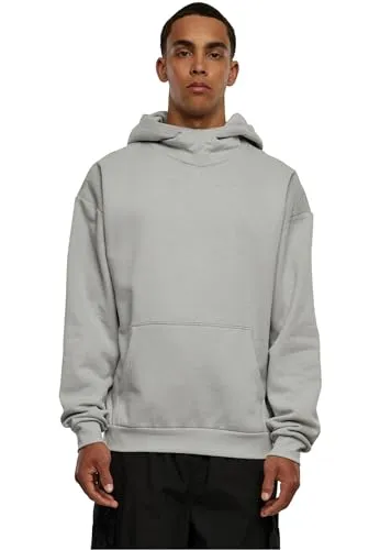 Urban Classics Herren Kapuzenpullover High Neck Hoody lightasphalt M - Kapuzenpullover für Herren mit modischem Kragen-Design, ideal für lässige Outfits und besonderen Komfort.