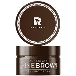 BYROKKO Shine Brown Chocolate (200ml) - Schnellbräunercreme für intensive Schokoladenbräune - Geheime Wirkformel für schnelles Bräunen
