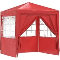 vidaXL Party-Zelt Rot 200 x 200 x 240 cm - Elegantes Party-Zelt für Outdoor-Veranstaltungen. Mit robustem Stahlrahmen und UV- sowie wasserabweisendem Stoff bietet es Schutz und Stil. Ideal für Partys, Picknicks und mehr. Einfach zusammenklappbar für platzsparende Lagerung.