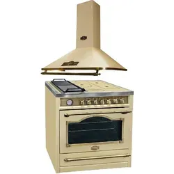 Kaiser Küchengeräte Induktions-Standherd HC 93655 IElfEm+A 9315 ElfEm, mit 1-fach-Teleskopauszug, Elektro Standherd 90 cm+Dunstabzugshaube 90 cm