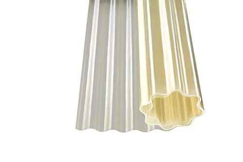 Polyester Wellbahn natur transparent Kurzrollen