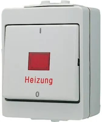Jung WG 600 Heizungsschalter - Aus 3-polig - Sonstige Elektroinstallationsartikel mit robustem Design, ideal für sichere Heizungssteuerung und einfache Montage.