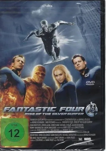 Fantastic Four - Rise of the Silver Surfer - DVD - Marvel Superhelden-Film auf DVD, neu in Folie, ideal für Sci-Fi-Fans und Sammler, FSK 12, spannende Action und Abenteuer!