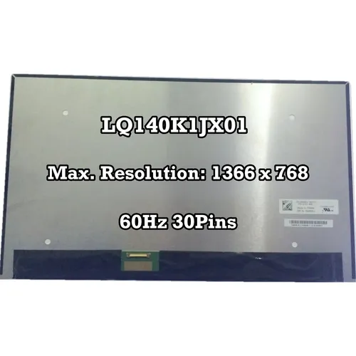 LCD Bildschirm HD Für Dell Latitude Rugged Extreme 7404 LQ140K1JX01 30Pins 60Hz