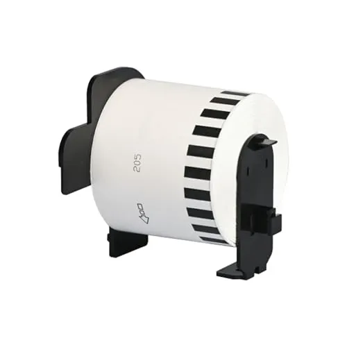 Double Dragon DK-22205 Endlos-Etikettenband 62mm x 30,48m für Brother QL-500, 550, 570, 650TD, 700, 710W, 720NW, 800, 810W, 820NWB, 1050, 1060N, 1100, 1110NWB, Schwarz/Weiß