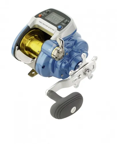 WFT Electra Pro 700PR Bimotor Full HP - Elektrische Multirolle - Angelrollen für Salzwasserangeln, leistungsstark und robust, ideal für Dorsch und Thunfisch, mit 360m Geflochtener Schnurkapazität.