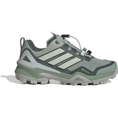 adidas Terrex Women's Skychaser GTX - Multisportschuhe grau UK 7 | EU 40,5 - Wasserdichte Wanderschuhe mit GORE-TEX Membran und Schnellschnürung, ideal für Wandern und Speed Hiking. Entdecken Sie weitere adidas Terrex Angebote im Bergfreunde.de Online-Shop!