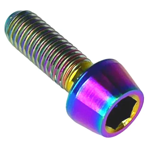 Titan M5x14 Leichte Fahrrad E-Bike Schraube Tuning Bolt DIN 912 Konisch Neochrom