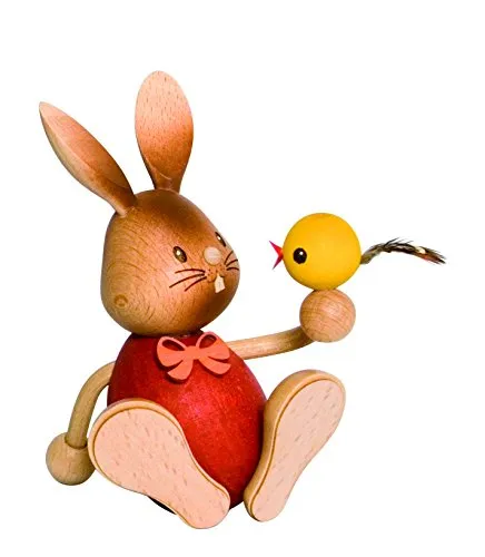 Stupsi Hase mit Küken in orange von Kuhnert