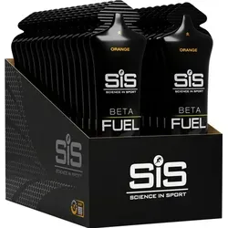 SIS Beta Fuel Gel (30x60ml) Orange - Energie für Ausdauerathleten - Sportnahrung für Ausdauerathleten, bietet schnelle Energie mit 66g Kohlenhydraten pro 100g und ist leicht verdaulich, ideal für intensive Trainingseinheiten.