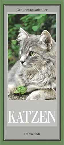Geburtstagskalender Katzen, immerwährender Kalender von Ars Vivendi