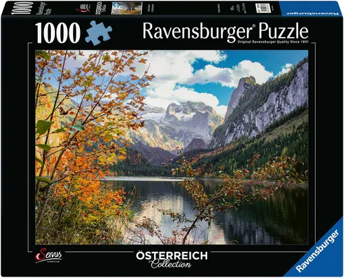 Ravensburger Puzzle Österreich Collection, Vorderer Gosausee, 1000 Puzzleteile, Made in Germany