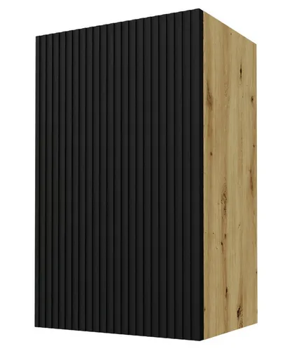 Feldmann-Wohnen Hängeschrank Schwarz Eiche