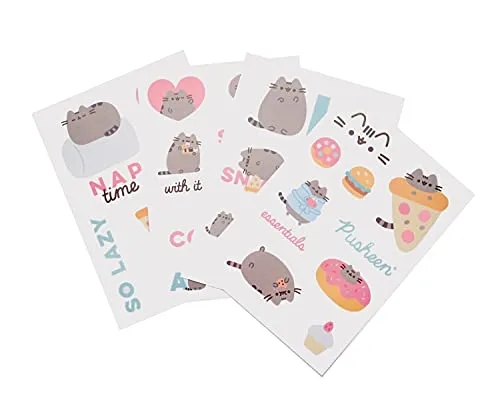 Grupo Erik Gadget Decals / Abziehbild Pusheen Foodie Collection - wasserdichte und wiederverwendbare Aufkleber, 9 x 5