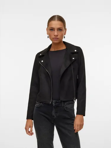 Vero Moda VMJOSE SHORT FAUX SUEDE JACKET in schwarz von VERO MODA