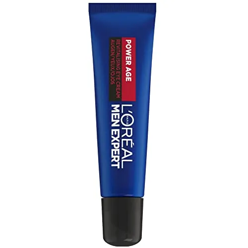 L'Oréal Men Expert – Revitalisierende Augenpflege für Herren – Anti-Aging & Anti-Augenringe – mit Hyaluronsäure – für den täglichen Gebrauch – Power Age – 15 ml