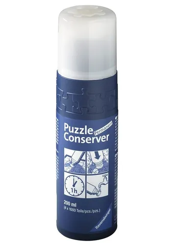Ravensburger Puzzle-Conserver - 200 ml Puzzlekleber, optimale Fixierung für bis zu 8 Puzzles und stilvolle Wanddekoration